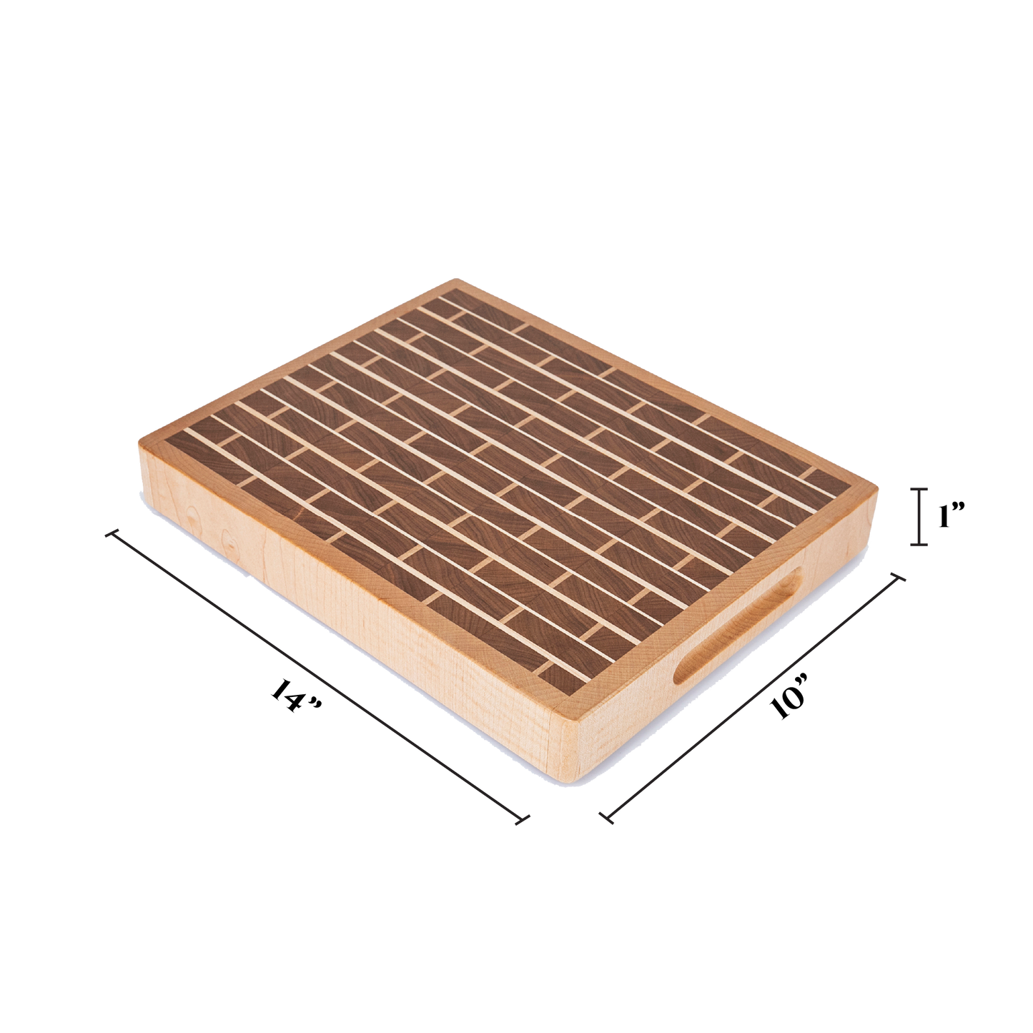 Walnut Bricks with Maple Mortar