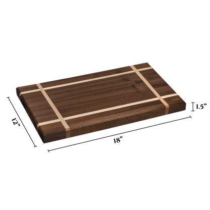 Walnut with Maple Ribbon