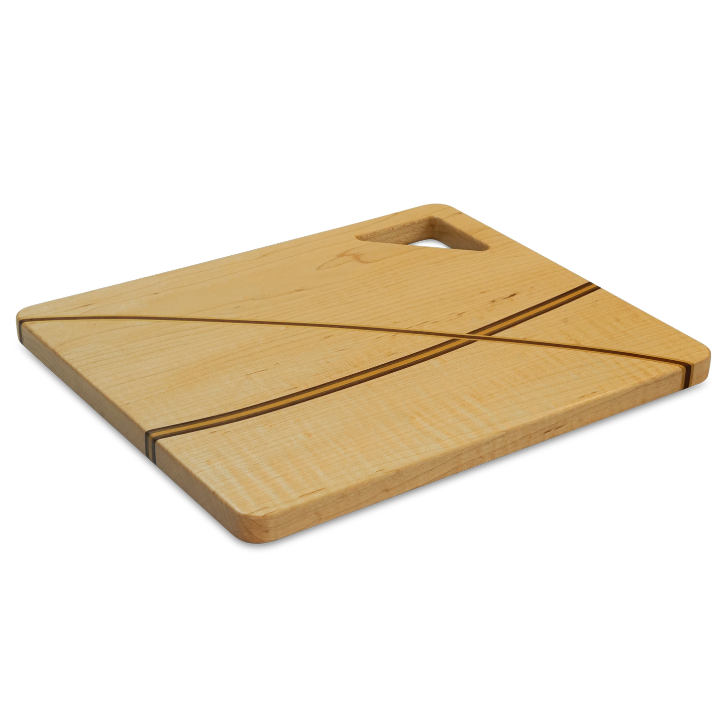 Cross - Maple with strips of Walnut, Paduk and Yellow Heart