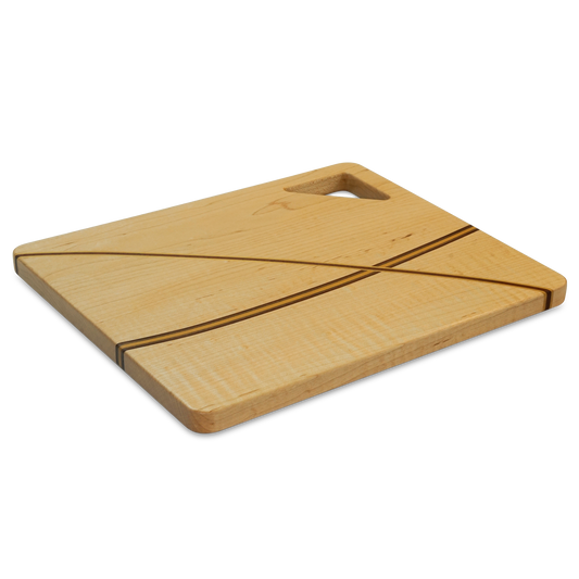 Cross - Maple with strips of Walnut, Paduk and Yellow Heart