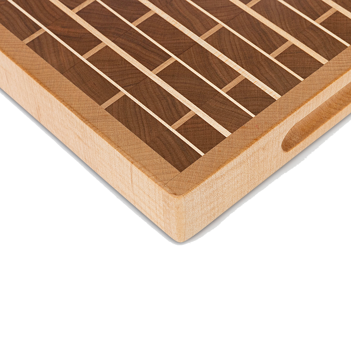 Walnut Bricks with Maple Mortar