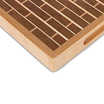 Walnut Bricks with Maple Mortar