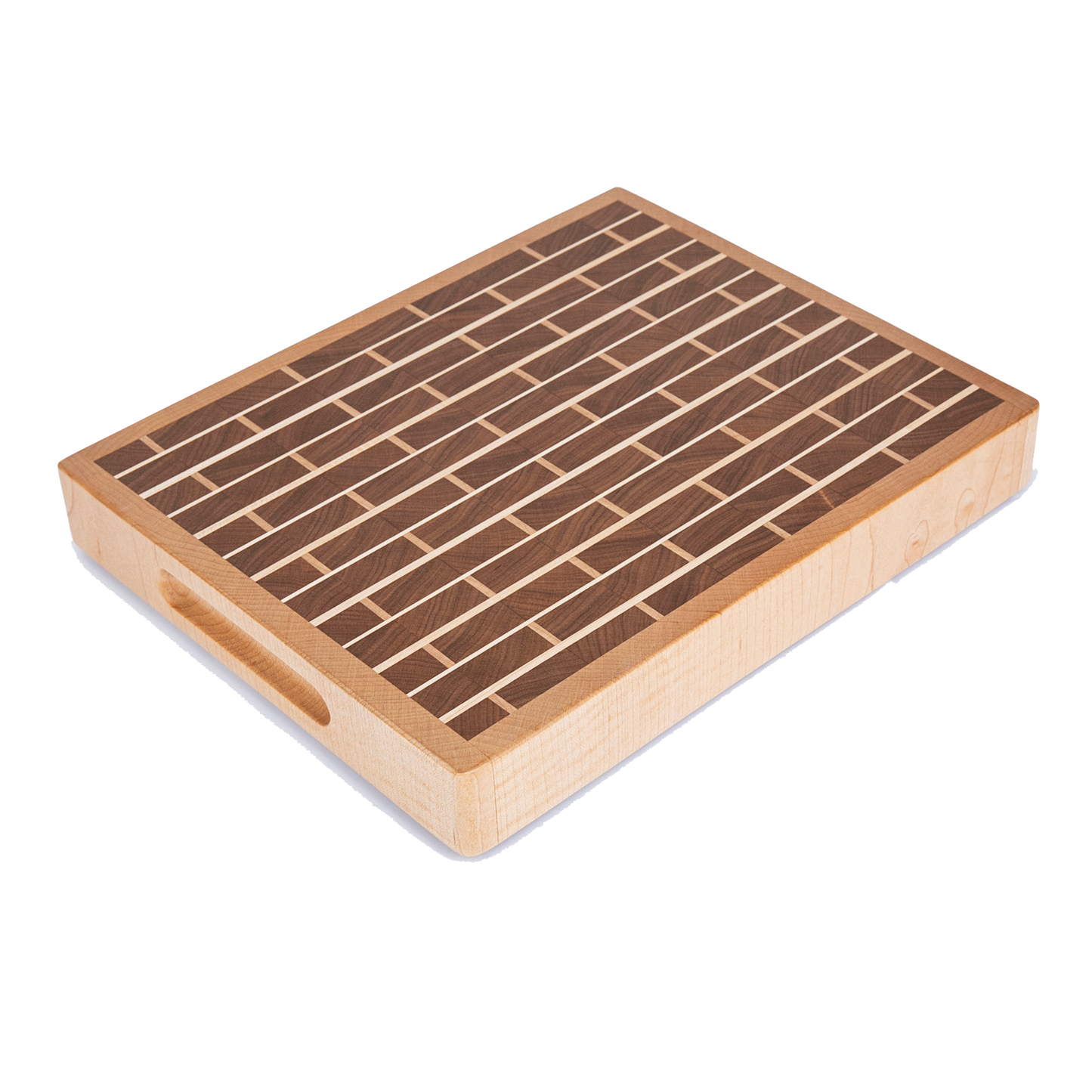 Walnut Bricks with Maple Mortar