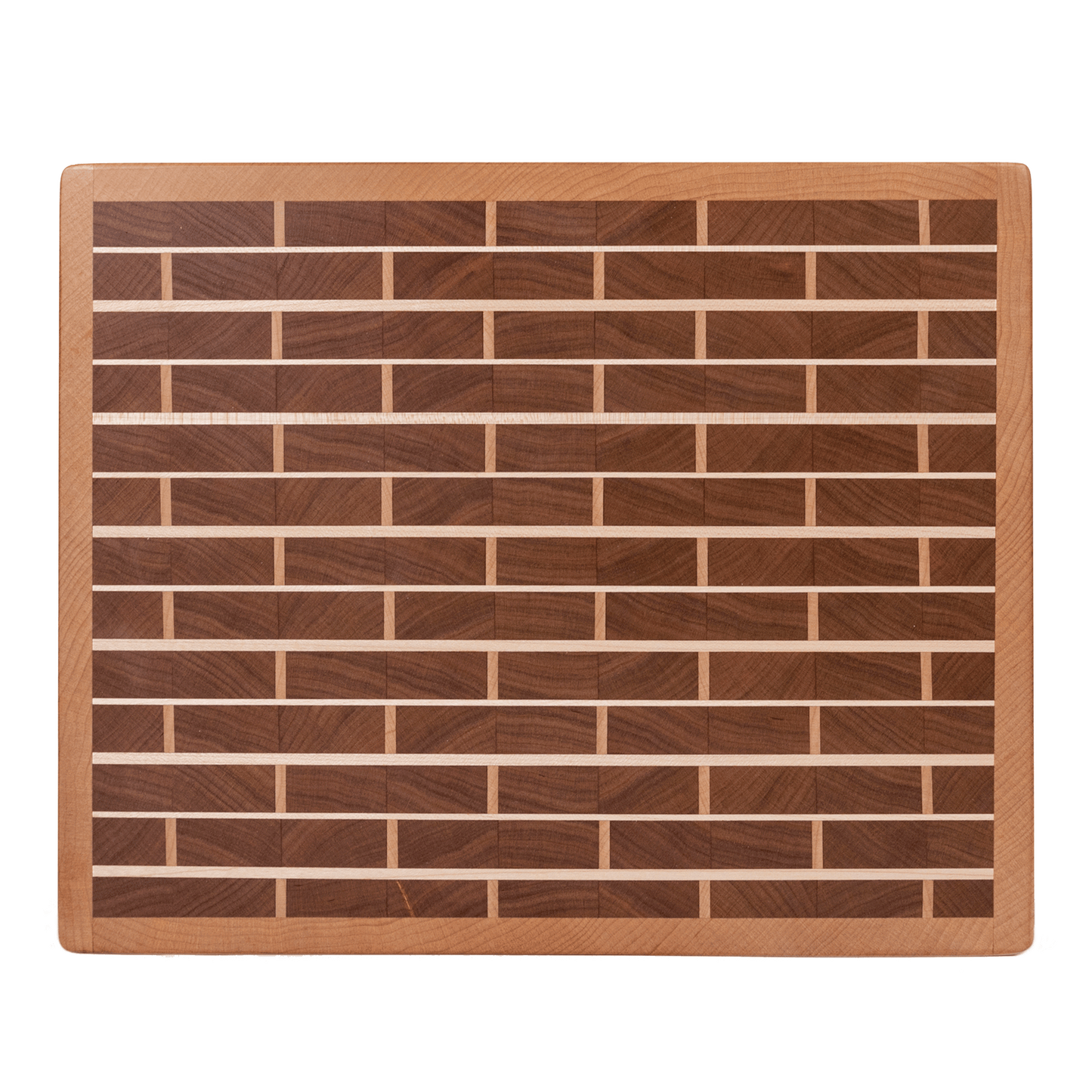 Walnut Bricks with Maple Mortar