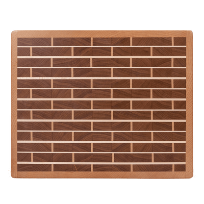 Walnut Bricks with Maple Mortar